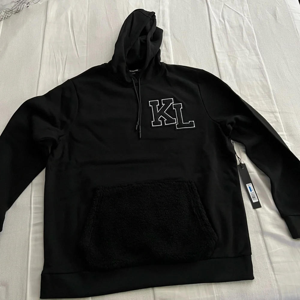 New Mens Karl Lagerfeld Hoodie Size XL - Picture 1 of 11